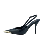Lacivert Gold Burunlu Stiletto
