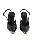 Siyah Gold Burunlu Stiletto