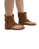 Taba Süet Bot Sandalet