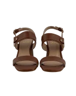 Taba Blok Topuklu Sandalet